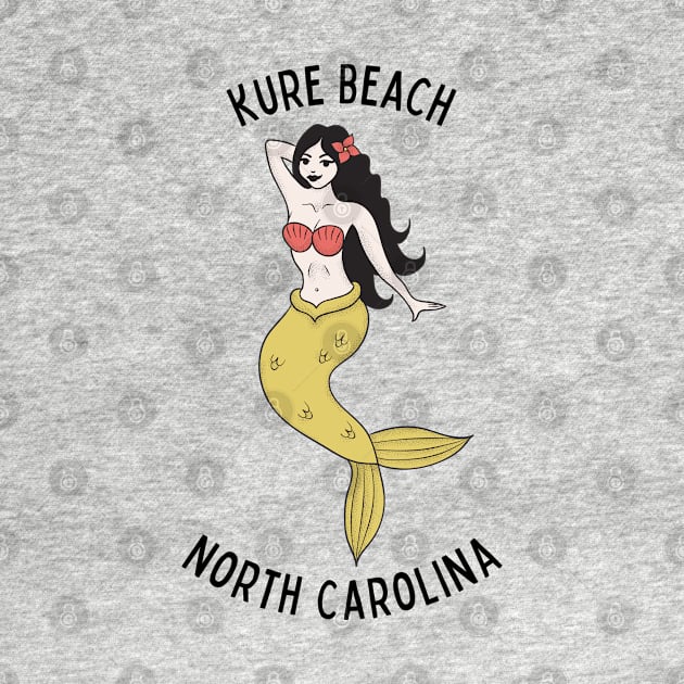 Kure Beach North Carolina Mermaid by carolinafound